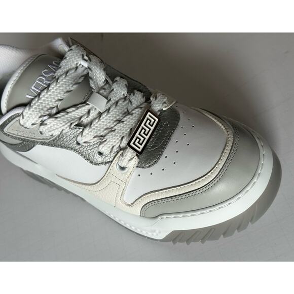 Versace Odissea Men’s Leather White/Gray Sneakers 8.5 US (41.5) 1015437 NIB $950 main image 11